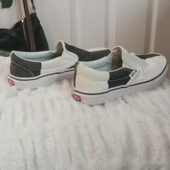 Vans black & white block slip-ons - Picture 7 of 10